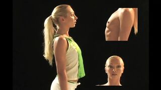 Fit blonde fucked in the gym