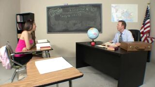 She's not that good at his class but she gives amazing blowjob