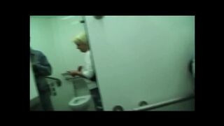 Blonde Takes Two Loads in a Toilet