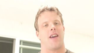 Hot blonde teen rides a big hard cock