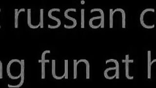 Russian MILF with Big Natural Tits in Homemade POV Blowjob Video