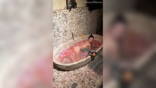 Shooting in the Bath Naked in a Spa - Behind the Scenes