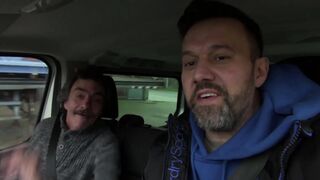 Sexy tattooed chick picked up and smashed in her pussy