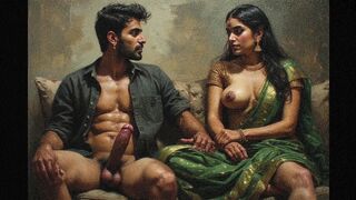 Maya indian college girl gives blowjob to her professor in college bathroom