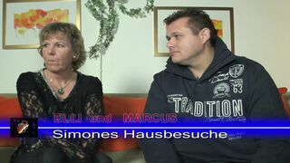 Blonde German cougars sharing dick in amateur threesome