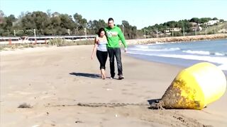 Fucking on the beach is a real pleasure for this German Milf