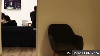 Russian Brunette Amateur in CyberFUCK Parody