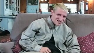 Beautiful big boobs blonde milf on the young cock