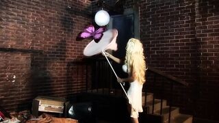 Fucked on the street by two stranger