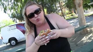 Fat bitch loves interracial sex with big black cocks