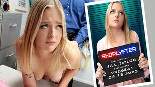 Smoking-hot Blonde Stole a Dress, so the Security Guard Ripped It off