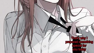 her trying to make her "master" happy.