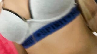 Yoga Pants Babe Makes Her Slave Worship Her