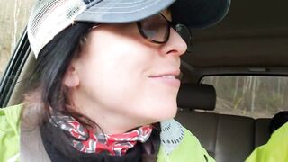 Road Head Creamy Mouthpie Swallow After a Cum Spill