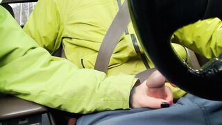 Road Head Creamy Mouthpie Swallow After a Cum Spill