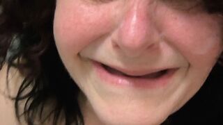 That Mutherfucker Chased Her Down to the Toilet N Jerked off in Her Face