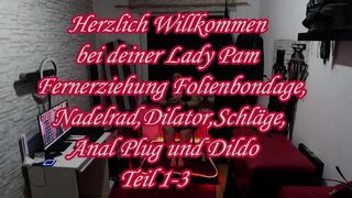 Distance Education Foil Bondage, Needle Wheel, Dilator, Blows, Anal Plug and Dildo Part 1-3