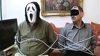 Big chubby hairy pussy threesome fucking