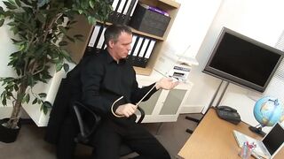 Hard double penetration for a nasty blonde slut