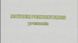 Sexy blonde lesbians cock sucking big dildo anal penetrated threesome sex in the garden