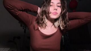 Teen cutie's debut porn casting ended with an orgasm. Should we take her