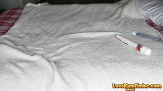 Horny Teen Squirts on Webcam with Sex Toy