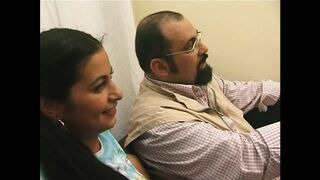 Wonderful Young Vintage Girl with Nice Tits and Hairy Pussy Fucked and Cumshot in Mouth by Big Cock