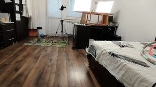 Sexy Wife Workout at Home Naked.