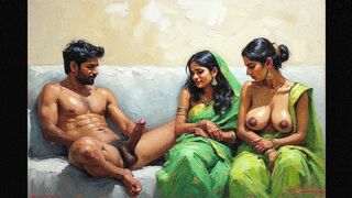 Girlfriend shared her boyfriend with her new collage Best friend in oyo room