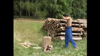 Little Red Cock Sucks Cock in the Woods