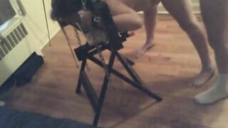 Submissive Slave's Mouth Used for Master's Pleasure