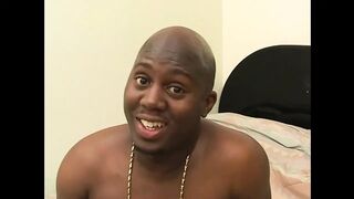 Hot African sperm on her titties