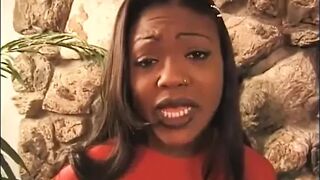 Black lesbian threesome in the garden