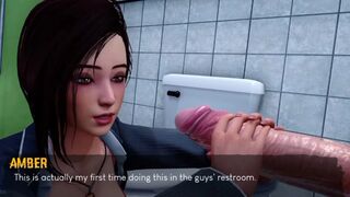 Blowjob at the bathroom 3D game