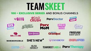 Sexy blonde teen sucks coach's cock to get into varsity team