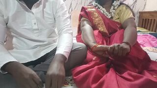 Desi couple's first night video. Full hindi audio with loud moaning