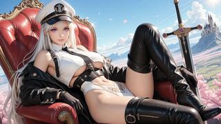 Battleborn Beauty’s Throne of Submission - Ai-generated