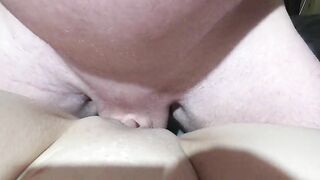 POV BIG COCK jerking by hot wife who gets fucked in pussy until she cums all over it!