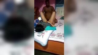 Desi Indian old man fucked teen in front of his wife
