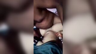 Desi Indian old man fucked teen in front of his wife