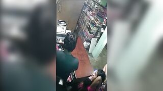 Desi Indian old man shop manager convinced his beautiful hot female staff to fuck