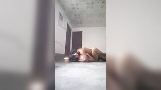 Desi Indian girl fucks lover who helps with moaning