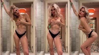 Sarah Jayne Dunn Topless Striptease In Hotel Video Leaked