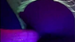 Black Stripper with led lights Creampie