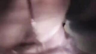 Brunette Coed's Sloppy BJ with Cumshot