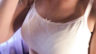 Step-Sister's Creampied Panties - Roommate Listens and Masturbates