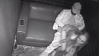 Blonde Stripper Bareback in club