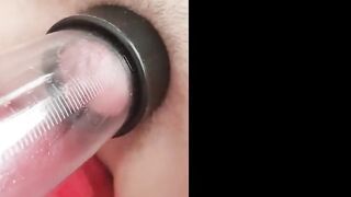 Amateur Girl Plays with Dildo, Ends in Mutual Climax