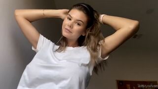 Ashley Tervort Tits See Through Wet Shirt Video Leaked