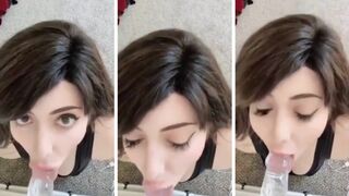 Momokun Cosplay POV Dildo Blowjob Porn Video Leaked